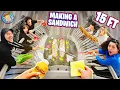 15 Foot SANDWICH Challenge Drop It to Make It Part 3 FV Family
