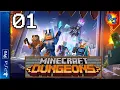 Let s Play Minecraft Dungeons PS4 Pro Console Couch Co-op Multiplayer Gameplay Episode 1 P J