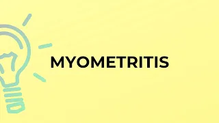 What is the meaning of the word MYOMETRITIS