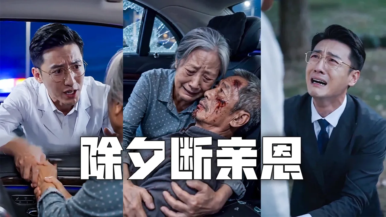 For status, son leaves dying crash father for in-law; returns after burial, breaks down crying poster
