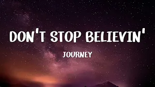 Journey Don T Stop Believin Lyrics 