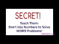 WHY 80 of STUDENTS struggle with MATH WORD PROBLEMS The BEST FREE Math Word Problem Generator
