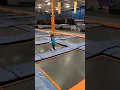 Jumping on many trampolines at Sky Zone in Canton MI