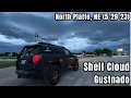 AMAZING Shelf Cloud GUSTNADO - North Platte NE 2023
