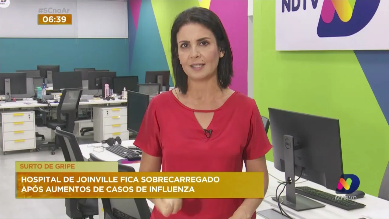 Hospital de Joinville fica sobrecarregado após aumentos de casos de influenza