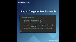 Build a Password Manager in Python Secure Encryption GUI