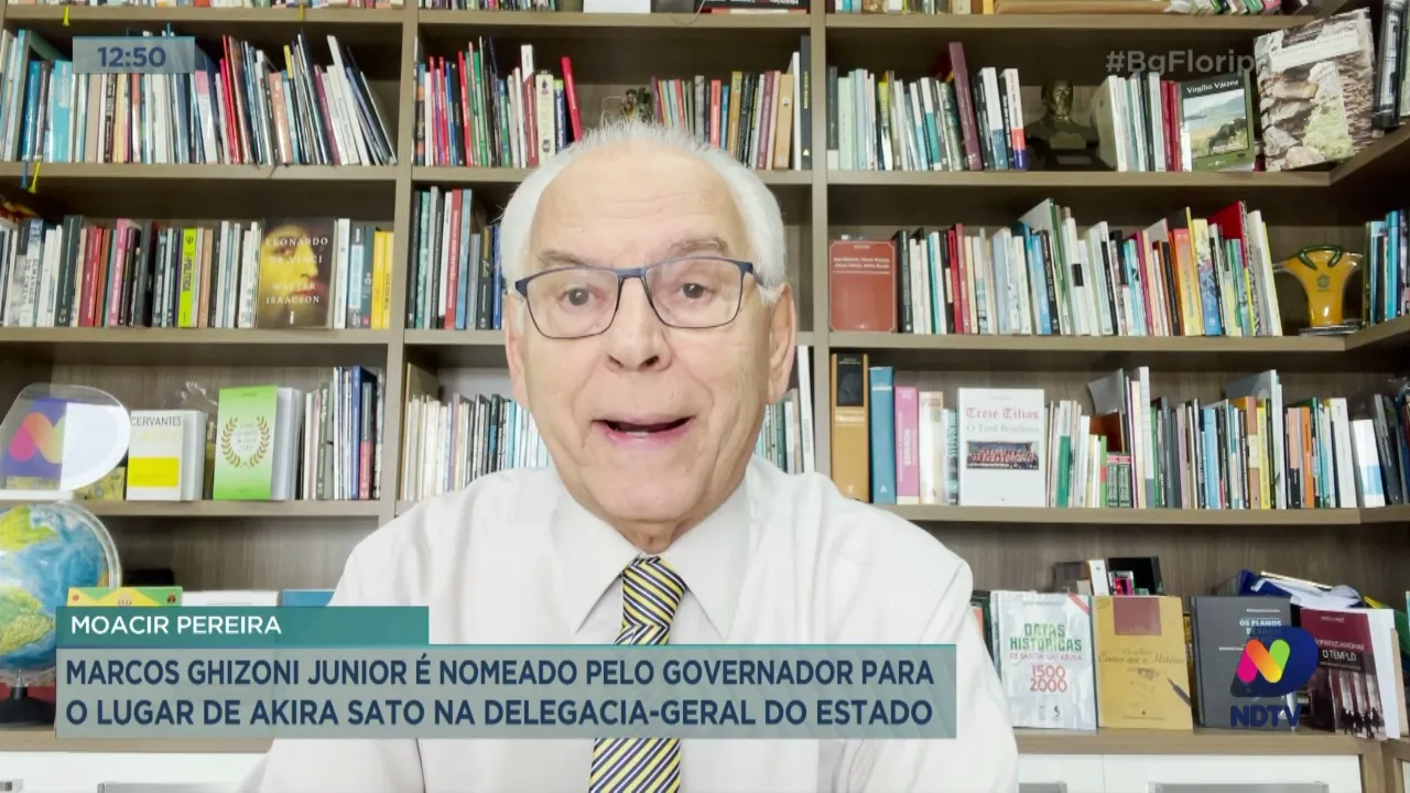 Moacir Pereira comenta sobre o novo nome para o cargo da Delegacia-Geral de Santa Catarina