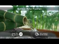 Bamboo Water Fountain Black Screen | Water Sounds White Noise for Sleeping 10 Hours