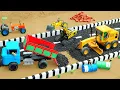 Download Lagu DIY Mini Tractor Builds Concrete Road After Thieves Blow It Up with Oil Drums | Science Project
