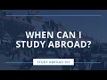 Study Abroad 101 When Can I Study Abroad
