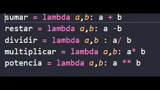 Funciones lambda en python Explicacion