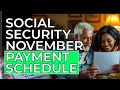 Social Security Payment Schedule November 2024 SSDI SSI SSA