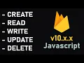 Read Write Update Delete Firebase Realtime Database v10 x x Javascript