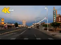 Albuquerque New Mexico 4K Driving Tour Neon Signs and City Streets ABQ