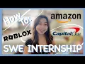 How To SWE Internship Tips on how I got Amazon Roblox and Capital One summer internship offers