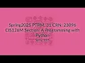 Python final exam
