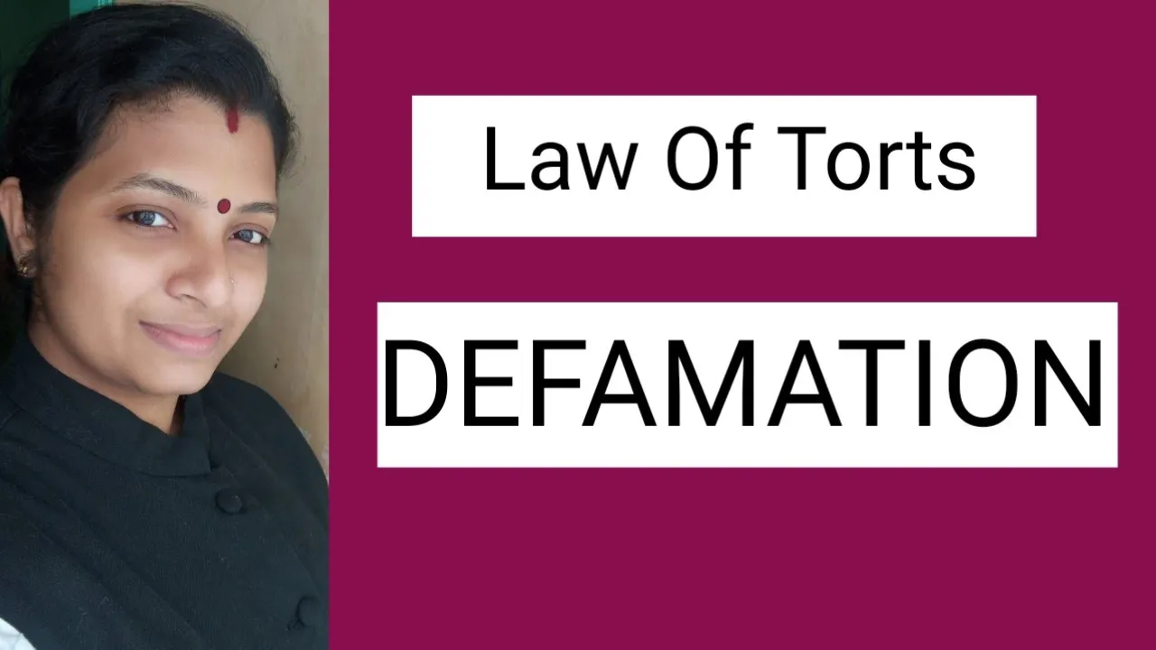 Tort of Defamation|Defamation as a Tort|Libel&Slander| Defences|Defamation as actionable per se|