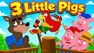 The Bad Wolf & 3 Little Pigs & 3 Rabbits | پریوں کی کہانیاں | سوتے وقت کی کہانیاں | Urdu Fairy Tales