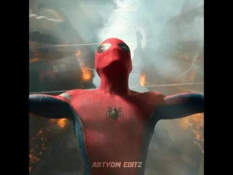 HE TRIED TO SAVE EVERYONE…THEN IRON MAN ARRIVED 💀🔥 #spiderman #shorts #edit #marvel