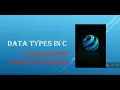 Data type in C language Tamil KSS Tech