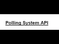 Polling System API Nodejs