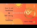 Android Studio Tutorial How to Use Text View in Android Studio In Android Studio