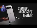 How to Sign Up Microsoft Teams on Android Phone tutorial
