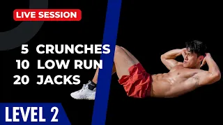 (Live) Simple Abs & Cardio at home