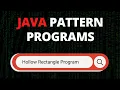 Hollow Rectangle Program in java