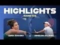 Emma Navarro vs Anhelina Kalinina 2026 Cincinnati Open Round Two