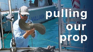 Replacing our Auto Prop in the Exumas (Ep 52 – Monday Never Sailing)