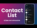 Contact List - Chat Application UI 01