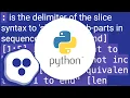Colon in Python list index