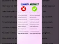 10 Most Common Mistakes in English Sentences You Need to Avoid Grammar Mistakes