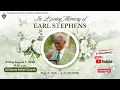 Funeral Service for Earl Stephens