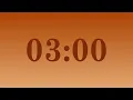 3-Minute Countdown Timer Fire Brown Sugar Reddish Brown