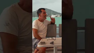 Our biggest challenges adjusting to our new boat #rubyrose2 #catamaran