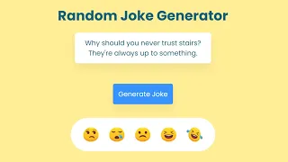 Joke Generator using Html Css and Javascript Web development Analyze Code
