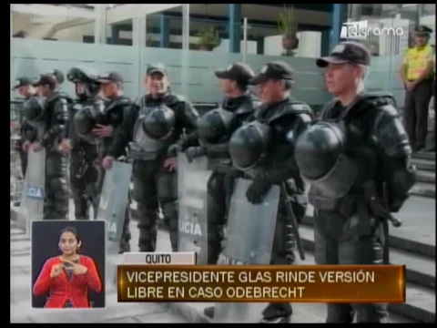 Vicepresidente Glas rinde versión libre en caso Odebrecht