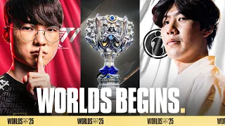 T1 VS IG WORLDS 2025 BEGINS - LOSER GOES HOME WINNER MOVES ON TO THE SWISS STAGE
