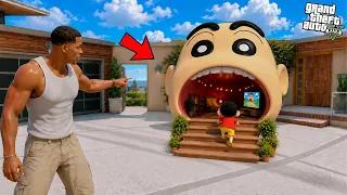 GTA V : Franklin And Shinchan's Secret Base Inside Shinchan's Mouth In GTA 5 | #gta5