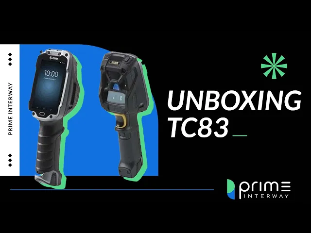 Vídeo Coletor de Dados Zebra TC8300 2D QR Code Imager Longa Distância - Touch 4 Polegadas, QWERTY, Wi-Fi, Bluetooth, Android 10