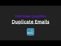 Duplicate Emails - Leetcode 182