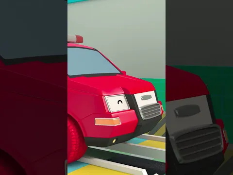 Pasang roda warna-warni pada mobil