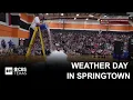 CBS Texas Rangers surprise Springtown students after tornado forced Weather Day cancellation