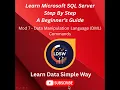 Module 7 1 - DML Commands Insert Update Delete Commands