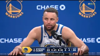 POSTGAME INTERVIEW | Steph Curry takes to media on return day after Warriors lost to Rockets 116-117