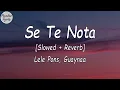 Lele Pons _ Guaynaa - Se Te Nota [Slowed + Reverb] (Letra/Lyrics Video)