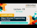 Object oriented programming constructor Default Constructor Parameterized constructor