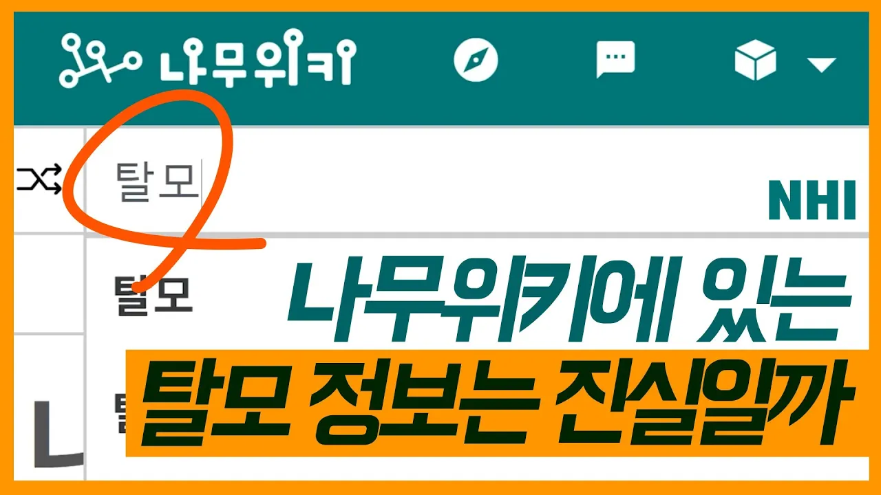 나무위키에 있는 탈모정보들, 과연 얼마나 정확할까? (1편)｜뉴헤어